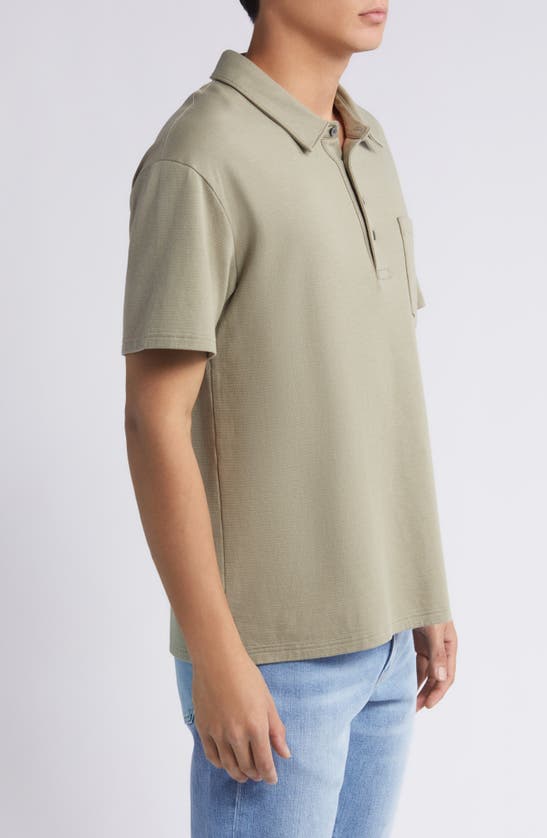 Shop Frame Duo Fold Polo In Dry Sage