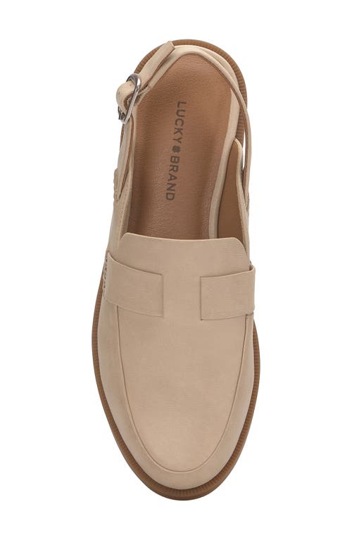 Shop Lucky Brand Liyanna Slingback Loafer In Cannellini Sumhaz