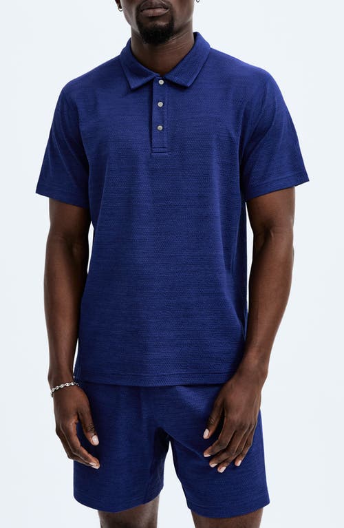 Shop Reigning Champ Solotex® Mesh Tiebreak Performance Polo In Admiral Blue