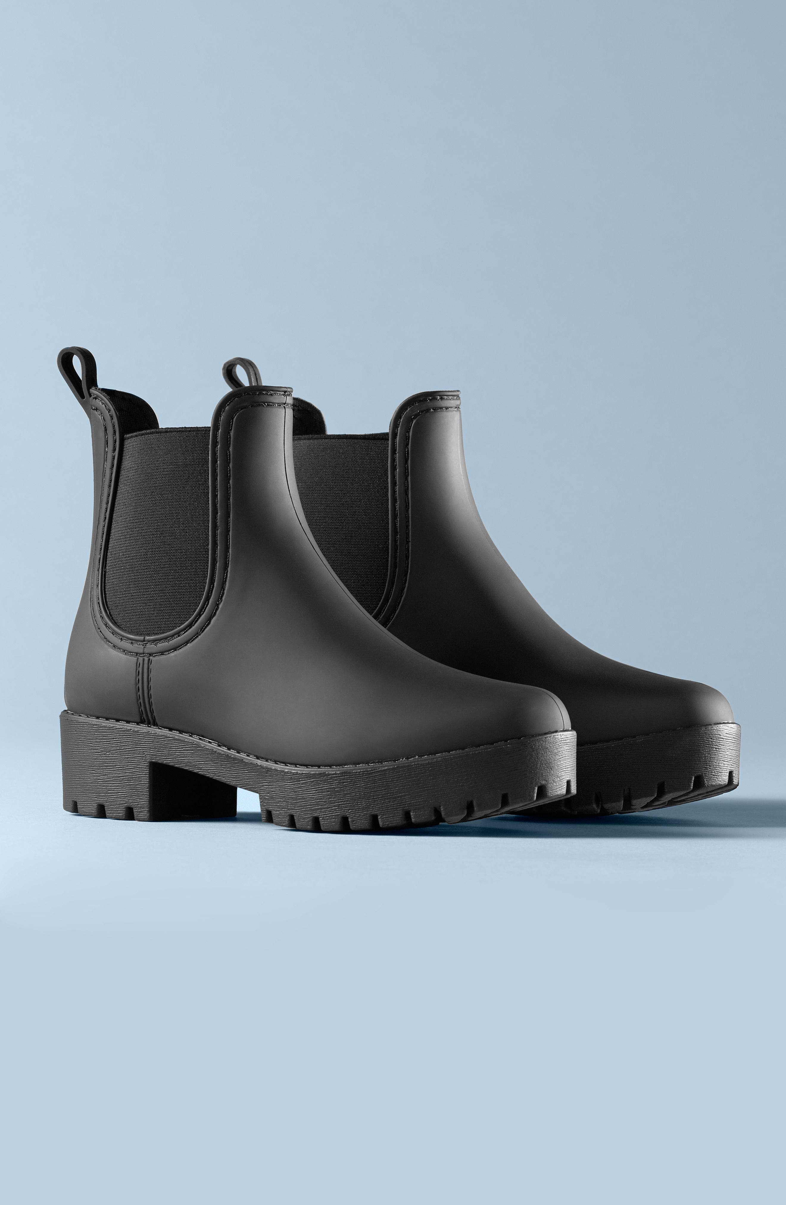 cloudy waterproof chelsea rain boot