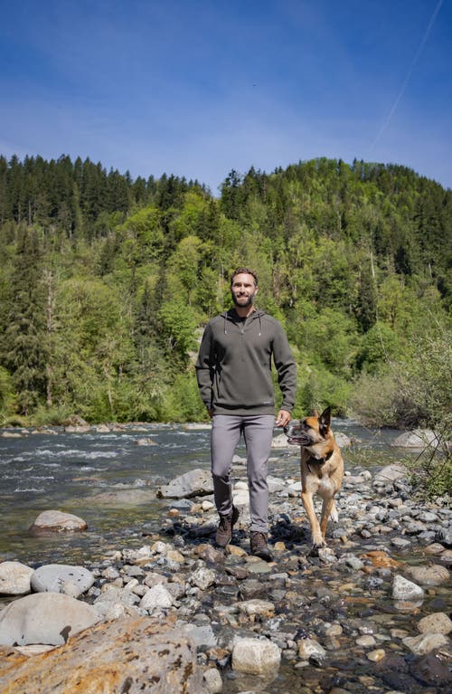 Cutter & Buck Roam Pullover Hoodie In Poplar