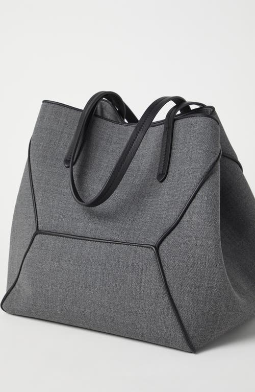 Shop Brunello Cucinelli Shopper Bag In Medium Grey