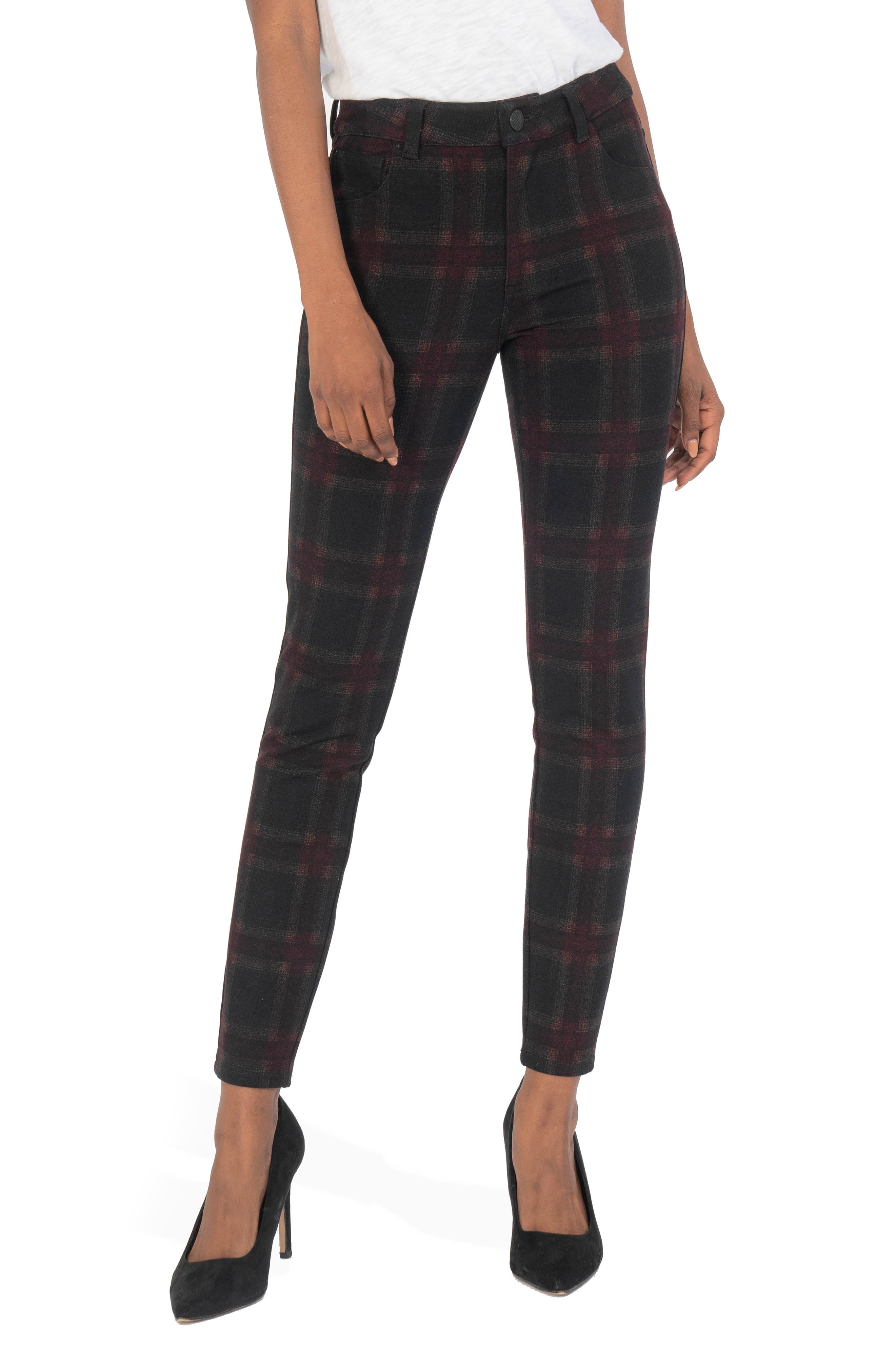 High Waist Ankle Straight Leg Jeans 