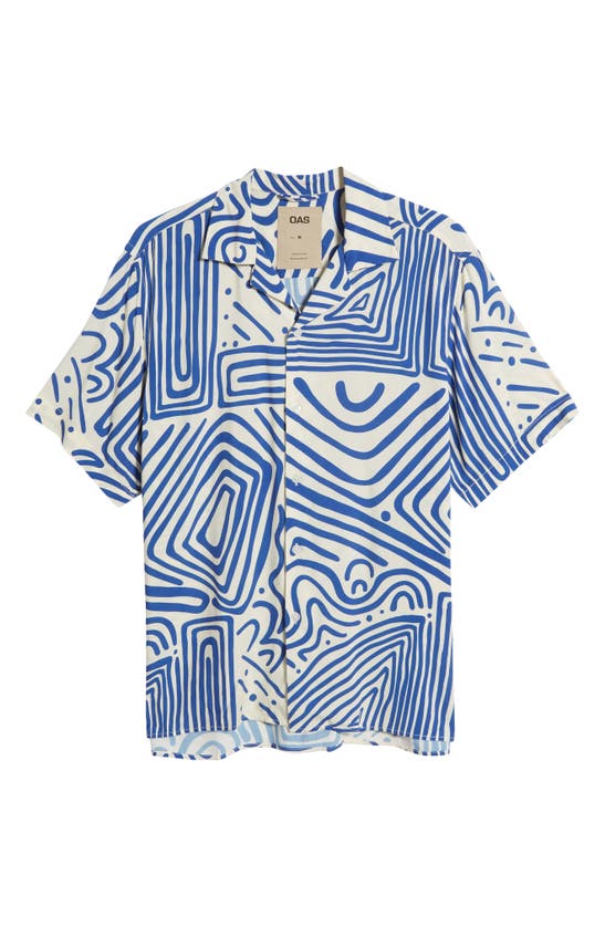 Oas Eldovado Camp Shirt In Blue