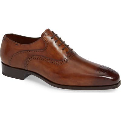Magnanni Bowery Plain Toe Oxford- Brown