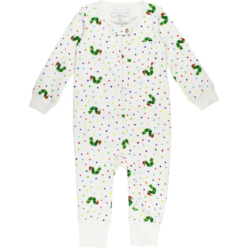 L'ovedbaby X 'the Very Hungry Caterpillar™' Organic Cotton Romper In White