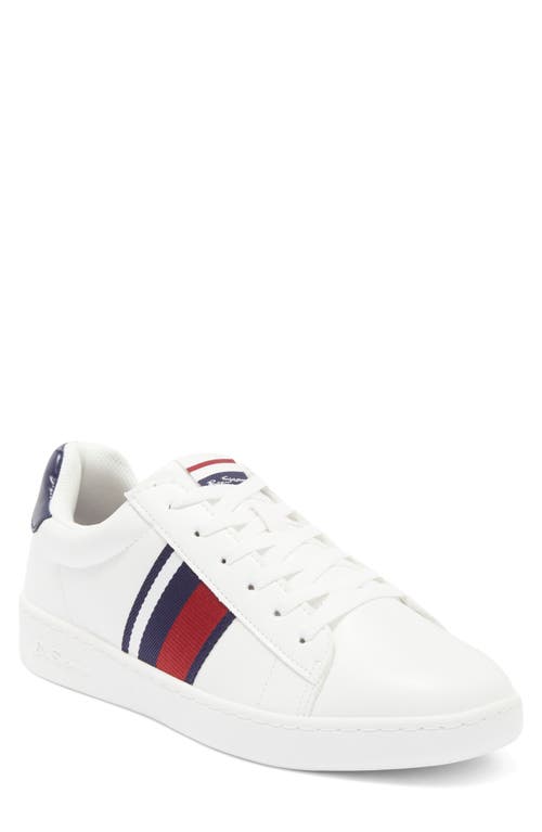 Shop Ben Sherman Hampton Stripe Sneaker In Red/white/navy