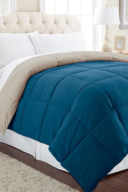 Modern Threads Down Alternative Reversible King Comforter Blue Coral Oatmeal Nordstrom Rack