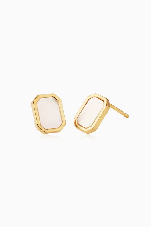 Shop Oradina 14k Yellow Gold Horizons Studs