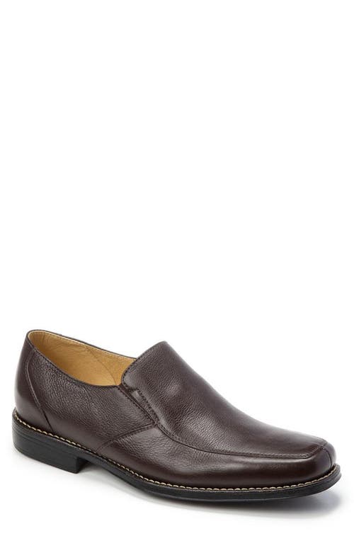 Double Gore Moc Toe Slip-On Loafer in Brown