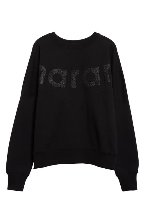 Shop Isabel Marant Étoile Houston Logo Graphic Sweatshirt In Black