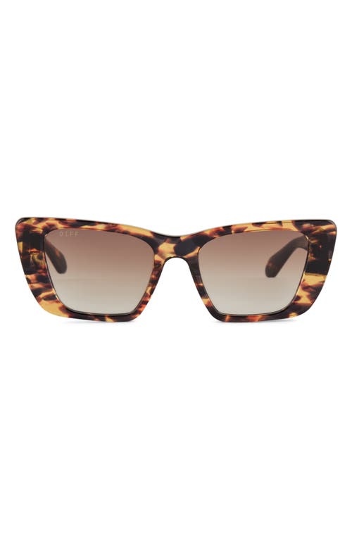 Aura 51mm Gradient Cat Eye Sunglasses in Brown Gradient