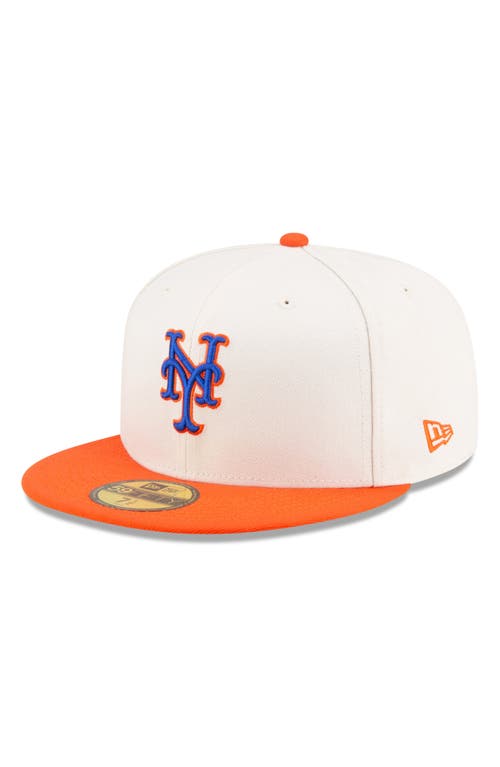 Shop New Era X Diet Starts Monday X Diet Starts Monday New York Mets Fitted Twill Baseball Cap In Beige