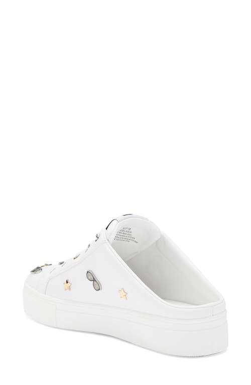Karl Lagerfeld Paris Cordelia Sneaker Mule In Bright White
