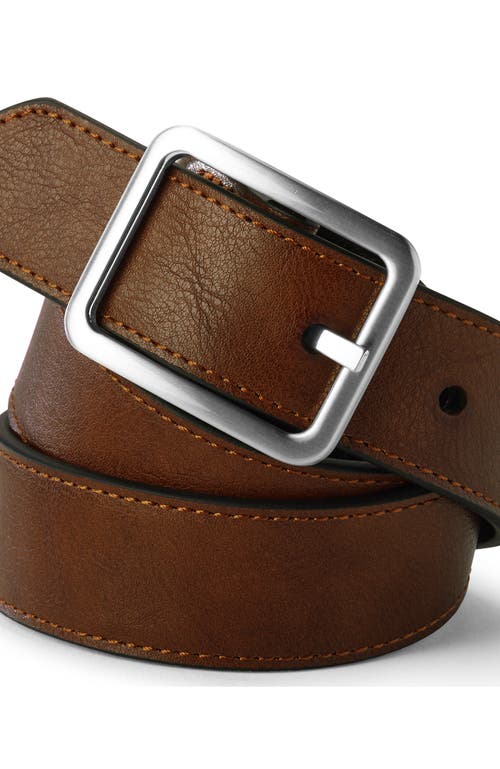 Shop Lands' End School Uniform Kids Reversible Belt In Brown/black