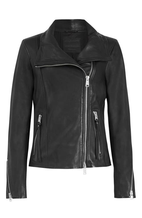 Shop Allsaints Ellis Biker Jacket In Black