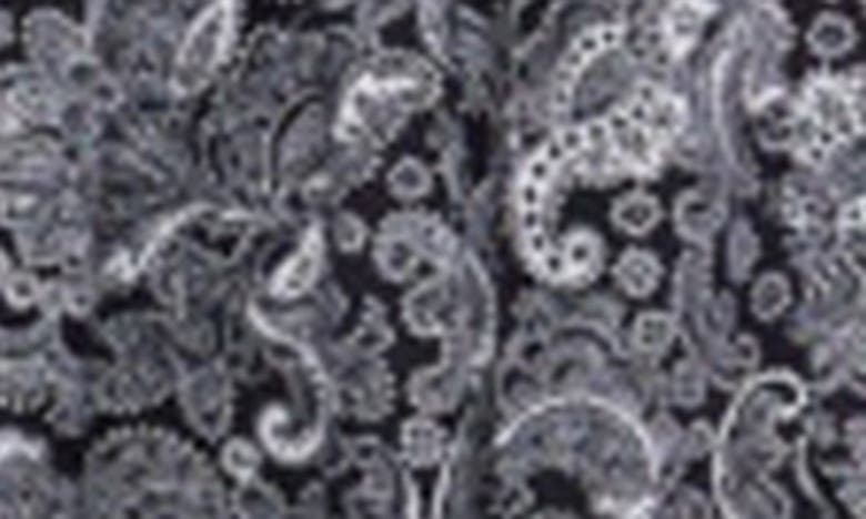 Shop The Kooples Paisley Tie Waist Skirt In Black White