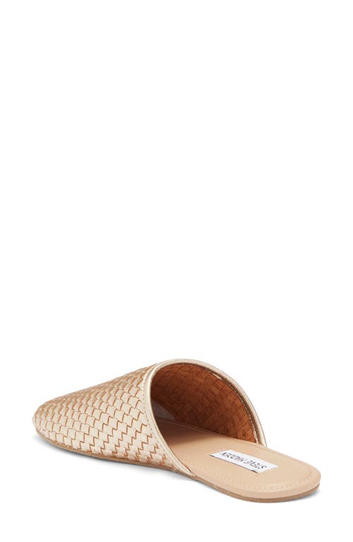 Shop Steve Madden Sallie Mule In Gold Leather