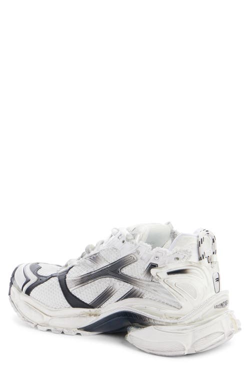 Shop Balenciaga Runner Sneaker In White/black