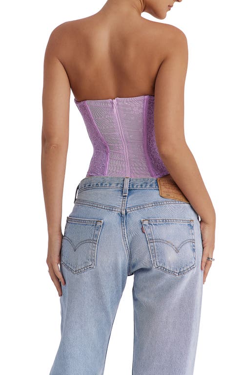MISTRESS ROCKS MISTRESS ROCKS STRAPLESS LACE CORSET TOP