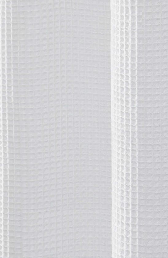 Shop Calvin Klein Waffle Weave Shower Curtain In White