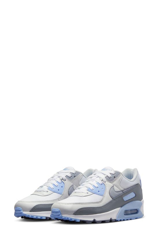 Nike Air Max 90 Futura Sneaker In White/ Grey/ Cobalt