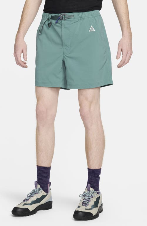 Nike Acg Water Repellent Stretch Nylon Hiking Shorts In Bicoastal/vintage Green