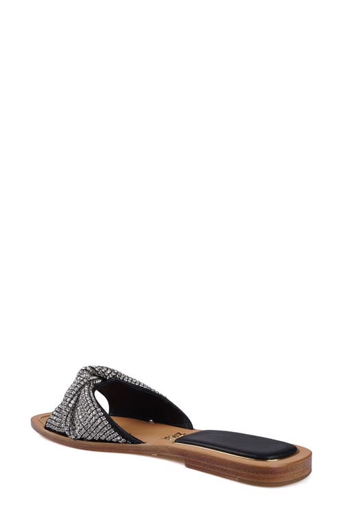 Zigi Judith Slide Sandal In Blk Leathe