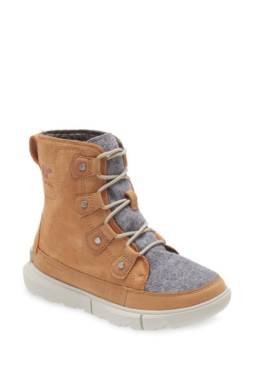 SOREL Explorer II Joan Waterproof Faux Fur Lined Boot in Tawny Buff Moo at Nordstrom, Size 6.5