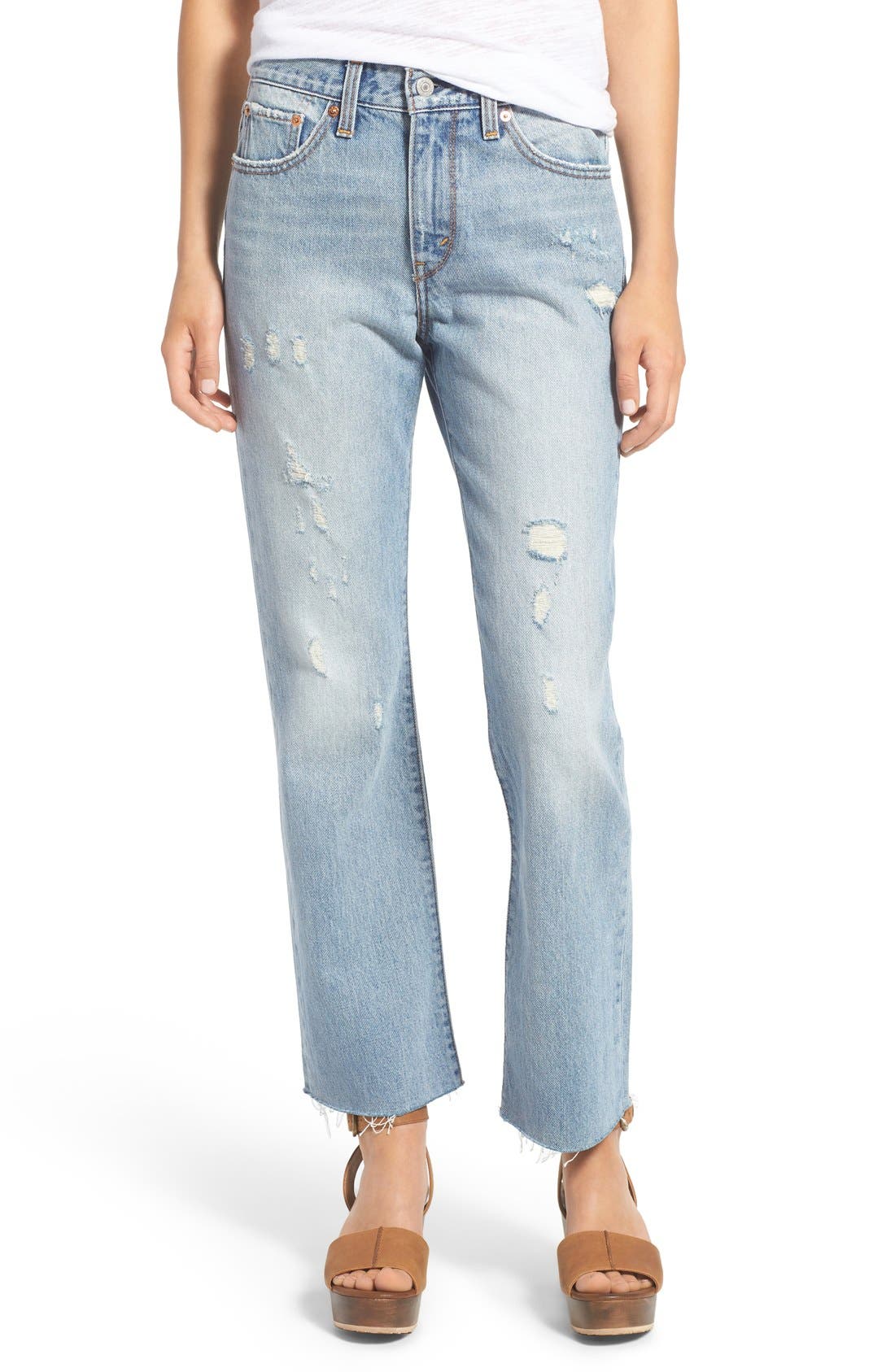 Levi's® Distressed Flare Jeans Nordstrom