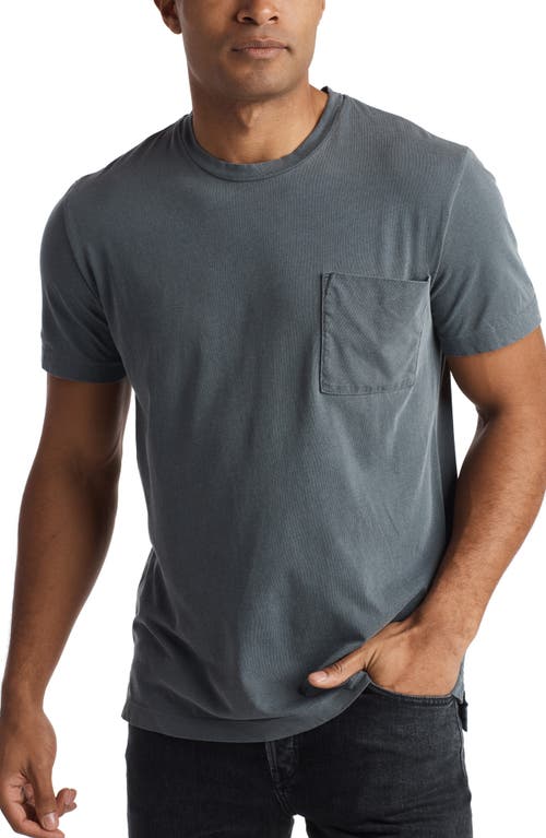 Asher Cotton Pocket T-Shirt in Basalt