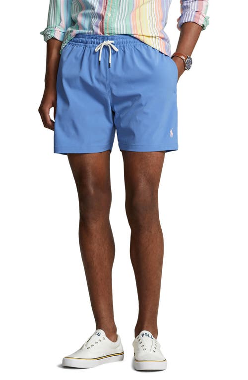 Polo Ralph Lauren Traveler Swim Trunks New England Blue at Nordstrom,