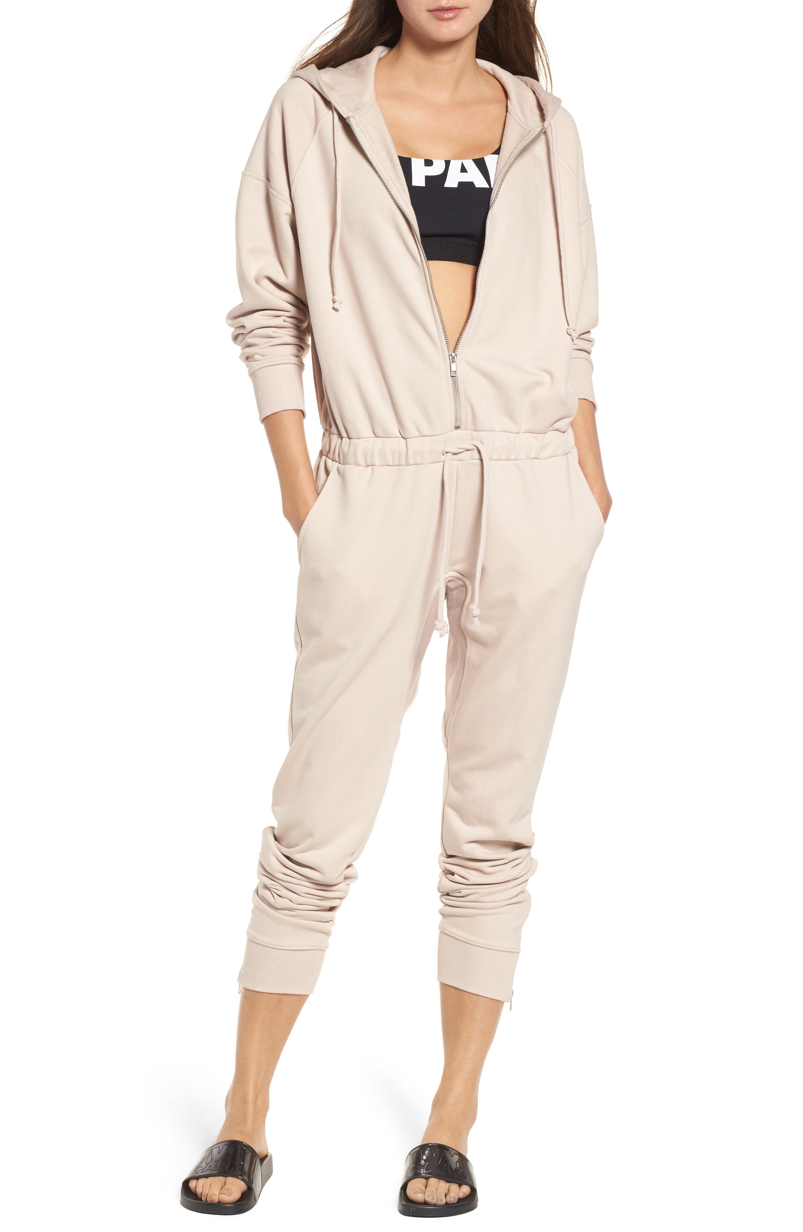 IVY PARK® Hooded Jogger Jumpsuit Nordstrom