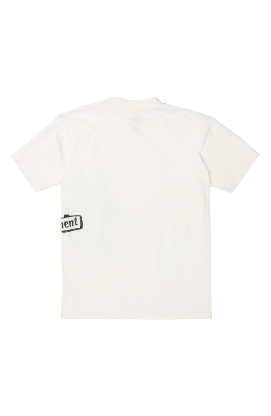 Shop Volcom Entertainment Stone Burst Graphic T-shirt In Off White