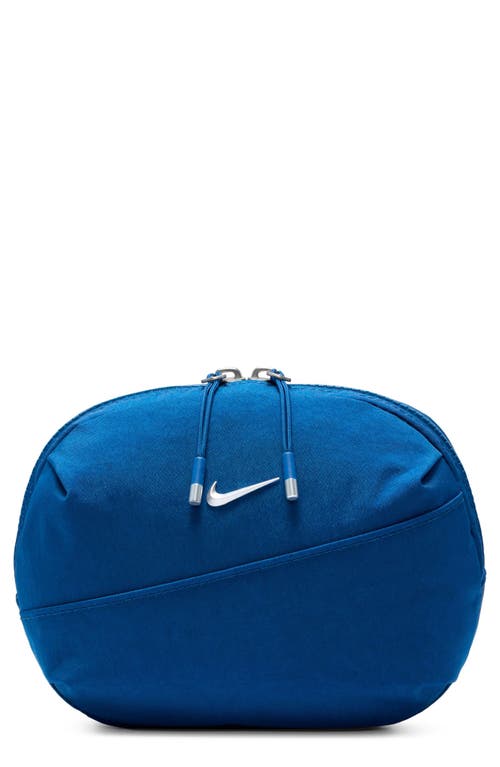 Shop Nike Aura Belt Bag In Court Blue/blue/matte Silver