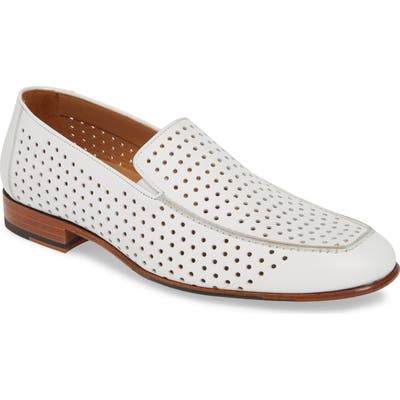 Mezlan Astori Venetian Loafer- White
