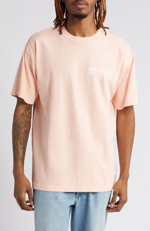 Obey Studios Eye Cotton Graphic T-Shirt Peach Parfait at Nordstrom,