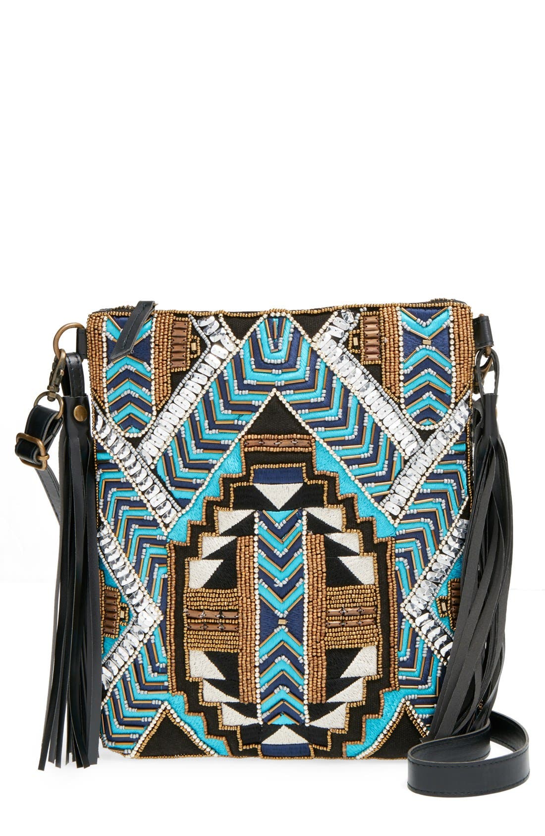 Big Buddha Geo Beaded Crossbody Bag Nordstrom