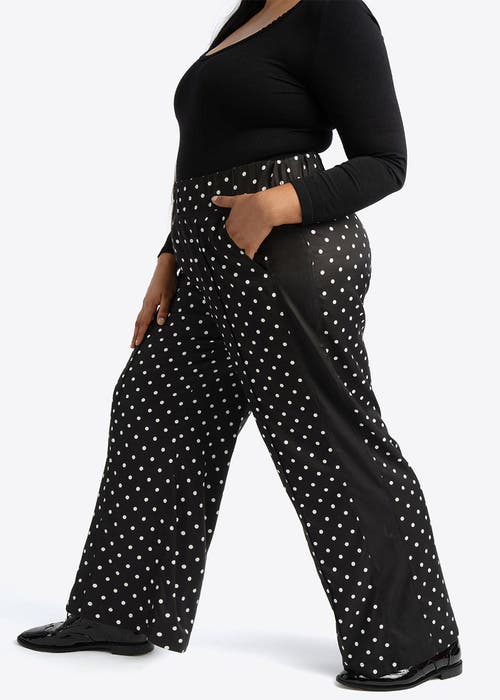See Rose Go Wide Leg Timeless Dot Pant Plus Size In Timeless Dot