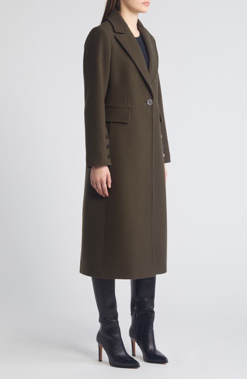 SAM EDELMAN SAM EDELMAN SINGLE BREASTED WOOL BLEND REEFER COAT