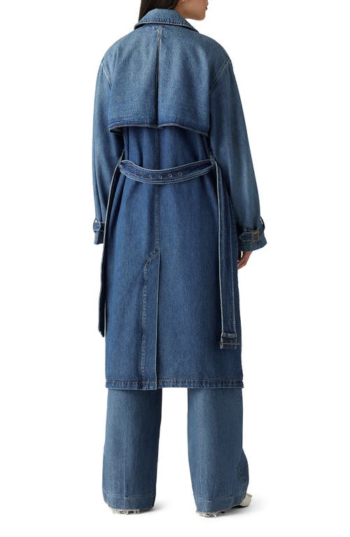 Shop Levi's Spade Denim Trench Coat In Lets Get Lost Again