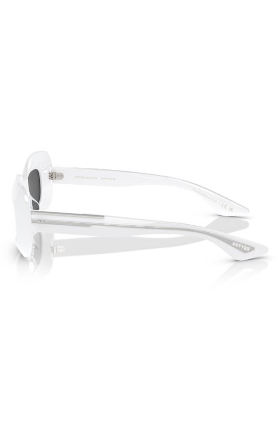 Shop Oliver Peoples 1966c 49mm Square Sunglasses In White