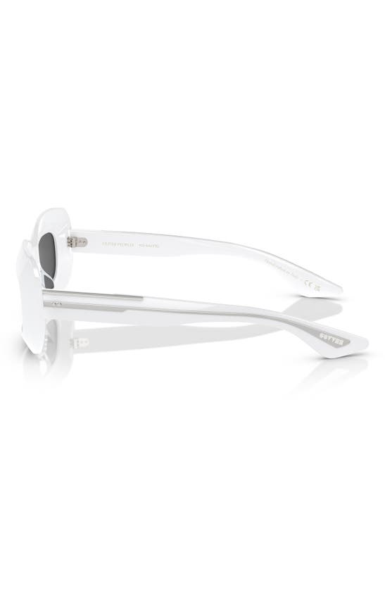 Oliver Peoples 1966c 49mm Square Sunglasses In White