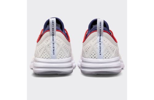 Shop Apl Athletic Propulsion Labs Techloom Phantom Sneakers In White/royal Navy/red