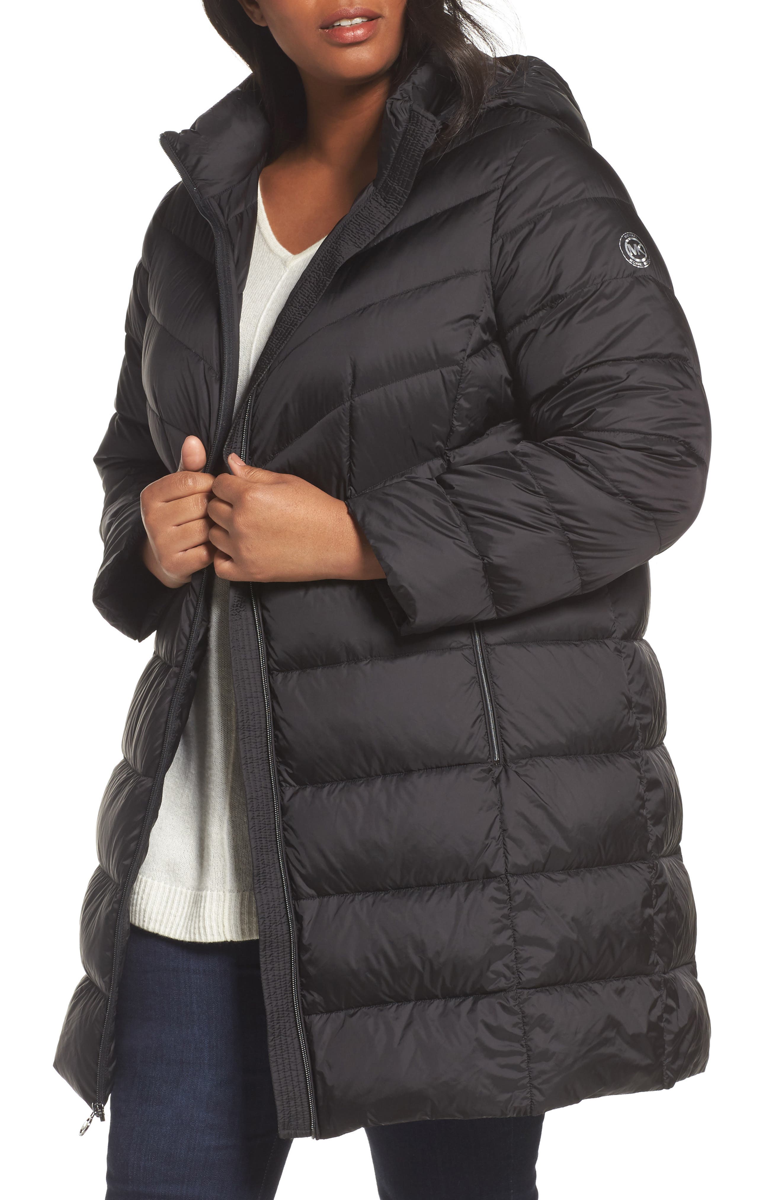 michael kors plus size down coat