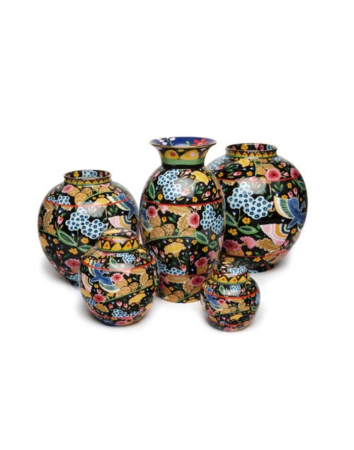 La Doublej Big Bubble Vase Colombo Nero Multicolor In Colombo Nero Multicolor