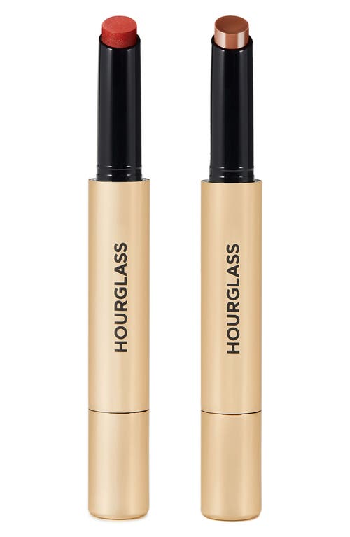 Shop Hourglass Phantom Volumizing Glossy Balm Duo $72 Value In No Color