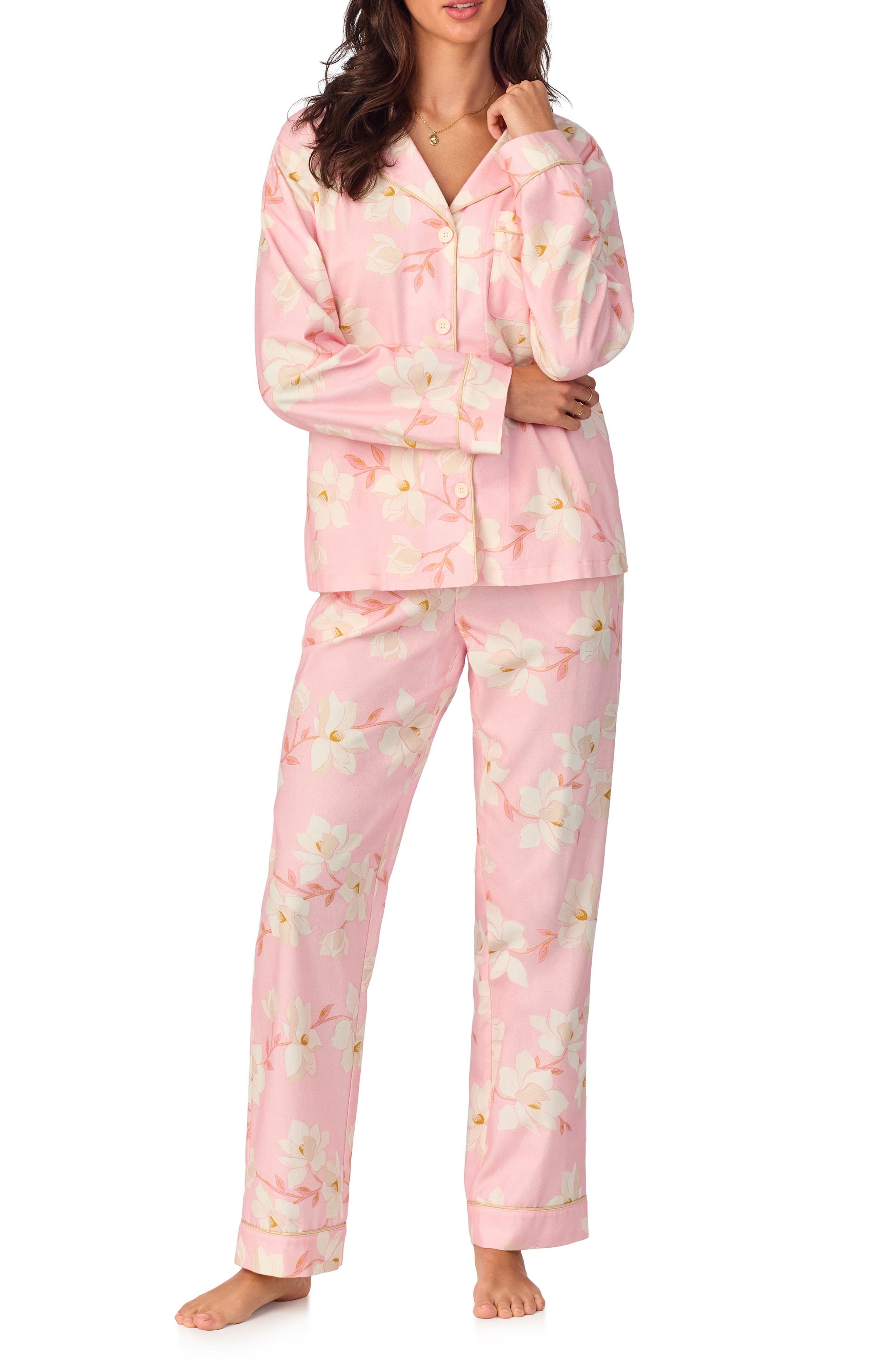 BedHead Pajamas WMS LONG LS PJ SET in Magnolia Blossom 