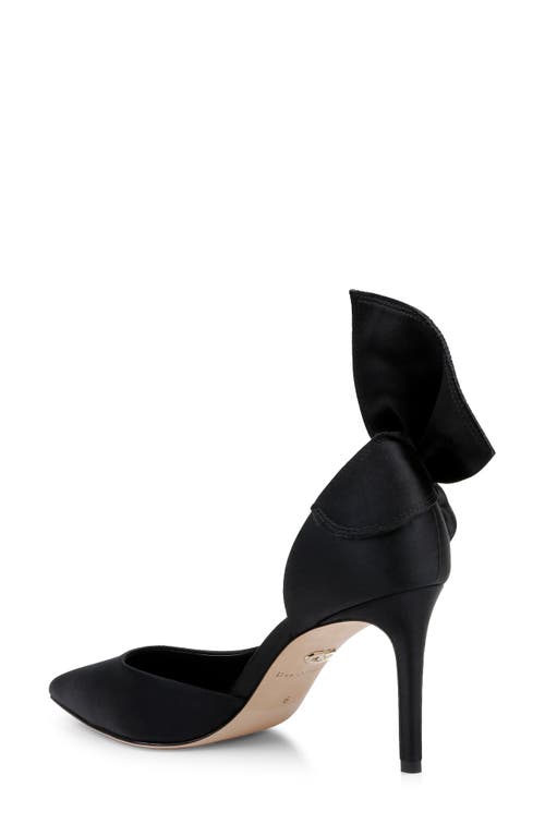 Shop Dee Ocleppo Belmont Half D'orsay Pump In Black Satin