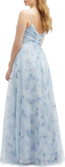 Dessy Collection Floral A Line Chiffon Gown Nordstrom